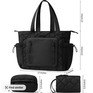 NWT Quilted Tote Bag